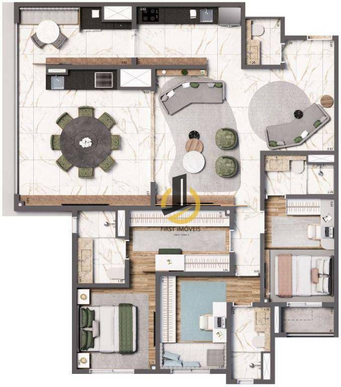 Apartamento à venda com 3 quartos, 123m² - Foto 42