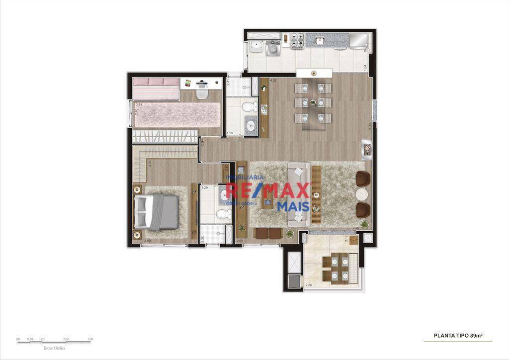 Apartamento à venda com 2 quartos, 69m² - Foto 62