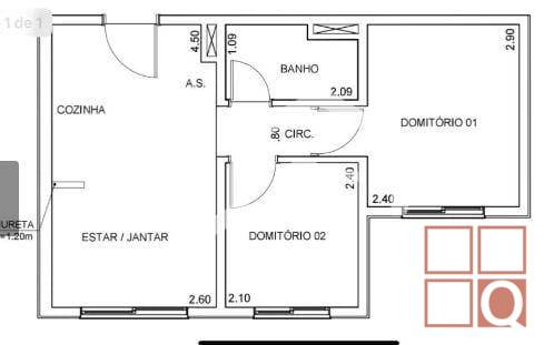 Apartamento à venda com 2 quartos, 33m² - Foto 6