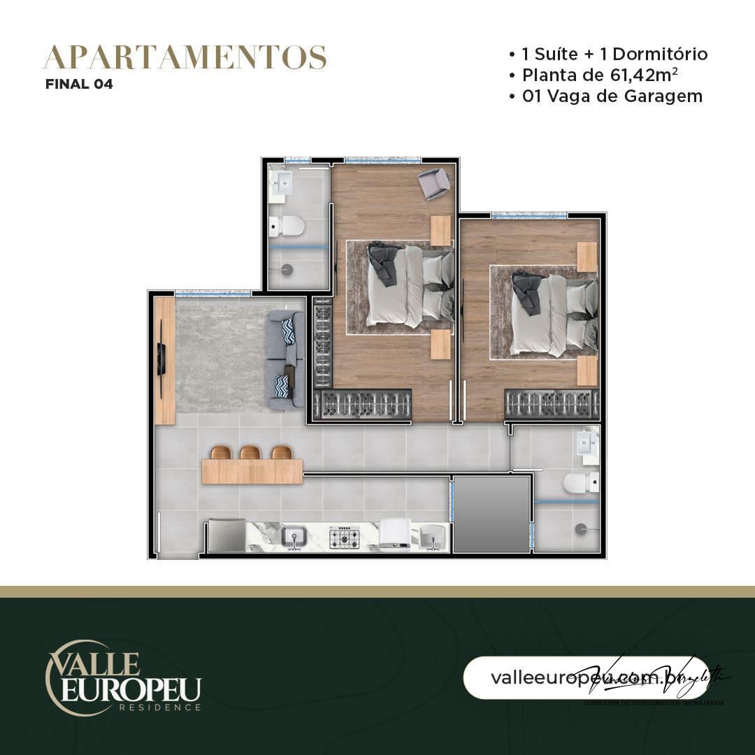 Apartamento à venda com 1 quarto, 39m² - Foto 24