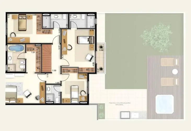 Apartamento à venda com 4 quartos, 223m² - Foto 11