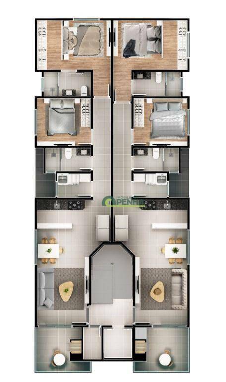 Apartamento à venda com 2 quartos, 78m² - Foto 9