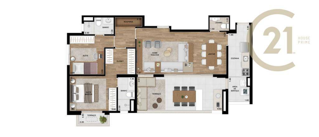 Apartamento à venda com 2 quartos, 105m² - Foto 47