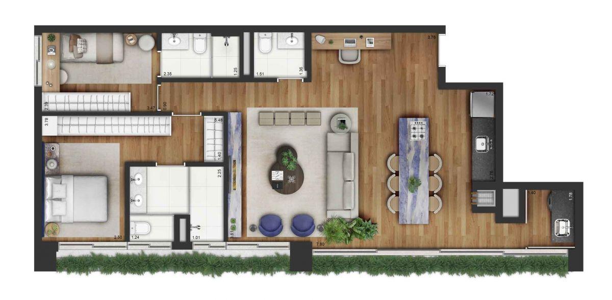 Apartamento à venda com 3 quartos, 23217m² - Foto 58