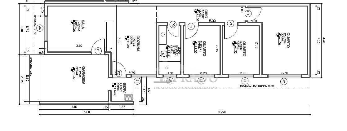 Casa à venda com 3 quartos, 80m² - Foto 2