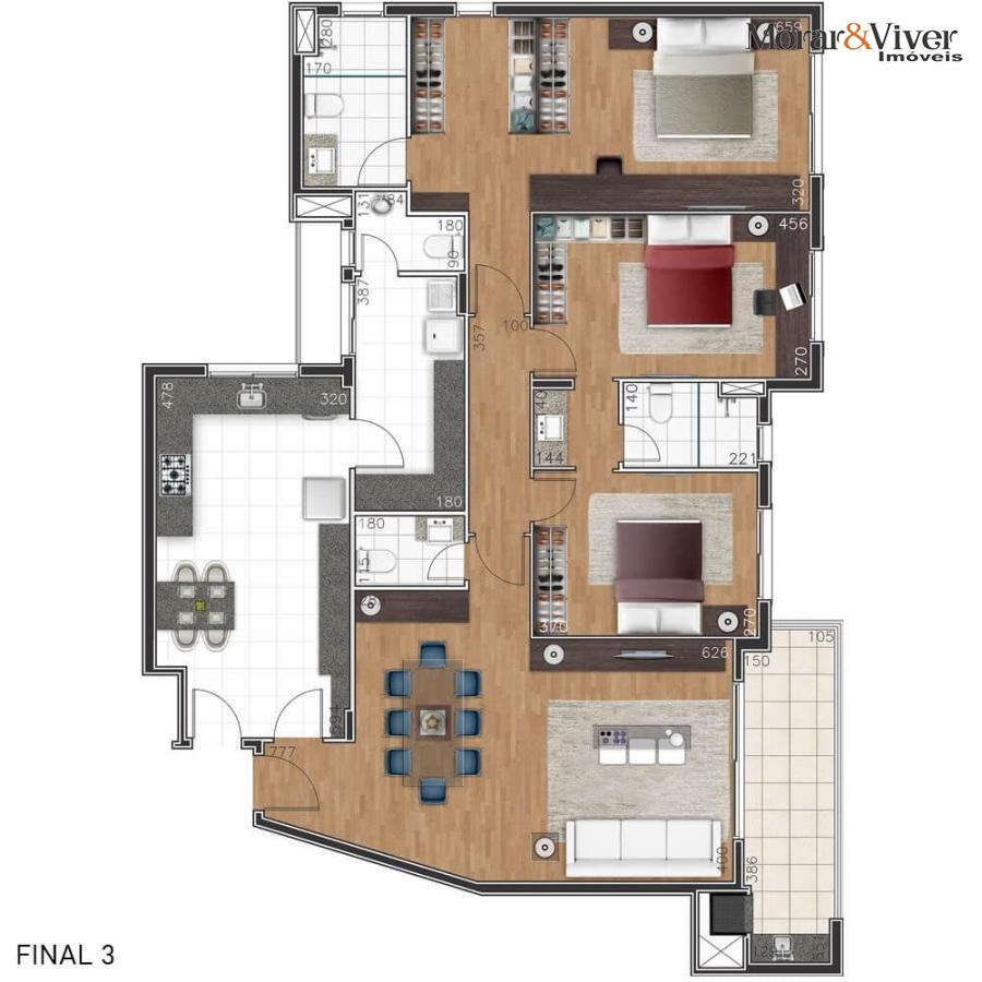 Apartamento à venda com 3 quartos, 146m² - Foto 14