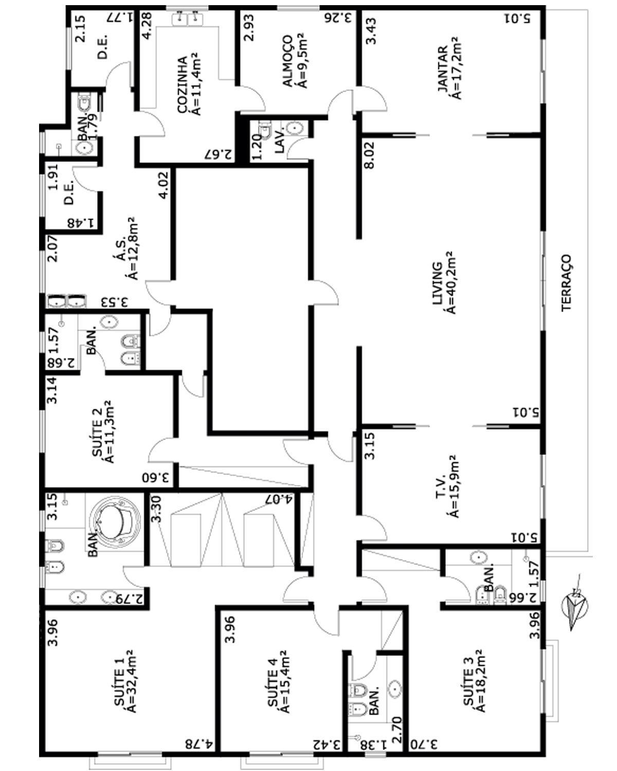 Apartamento à venda com 4 quartos, 315m² - Foto 2