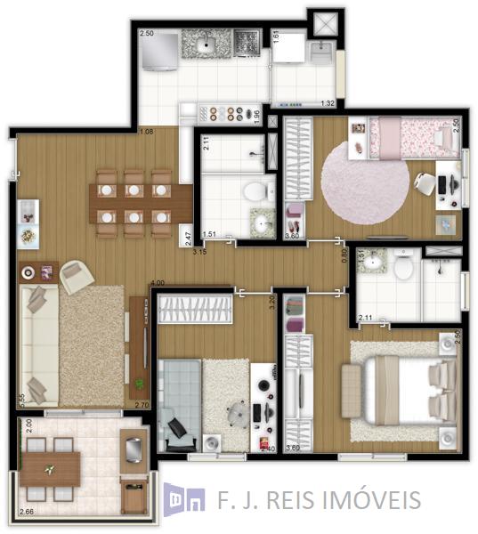 Apartamento à venda com 3 quartos, 76m² - Foto 28