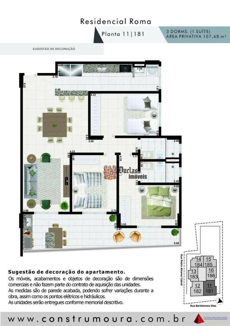 Apartamento à venda com 3 quartos, 107m² - Foto 19