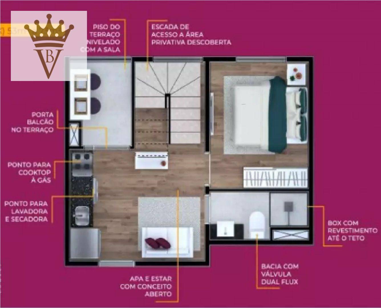 Cobertura à venda com 1 quarto, 73m² - Foto 13