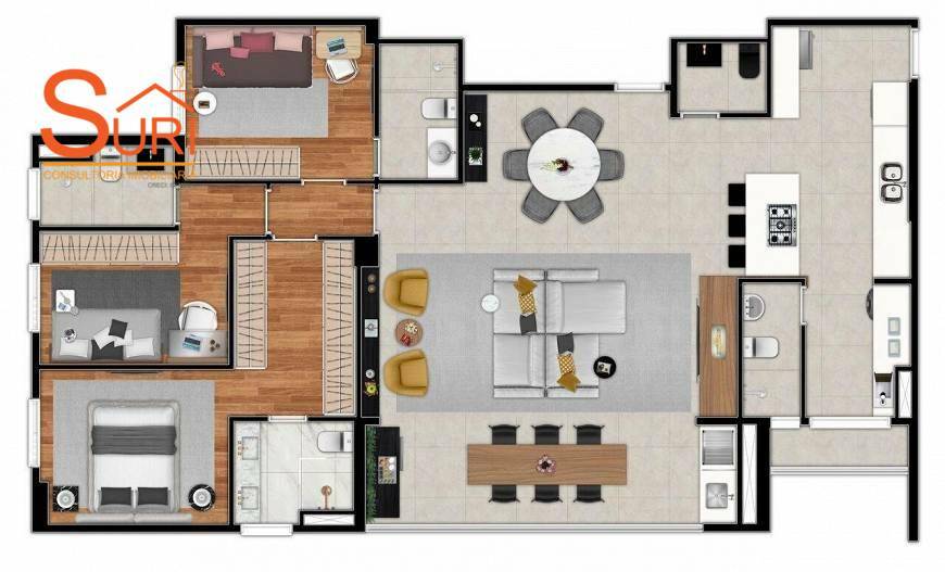 Cobertura à venda com 4 quartos, 257m² - Foto 8