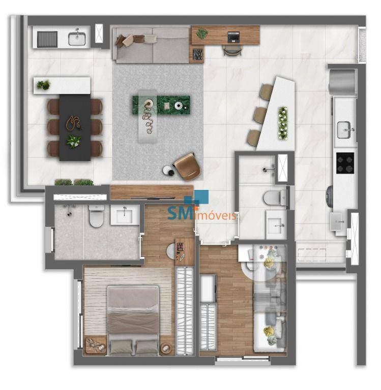 Apartamento à venda com 2 quartos, 61m² - Foto 21