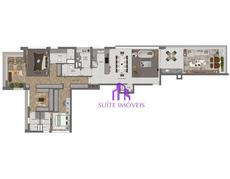 Apartamento à venda com 3 quartos, 140m² - Foto 25