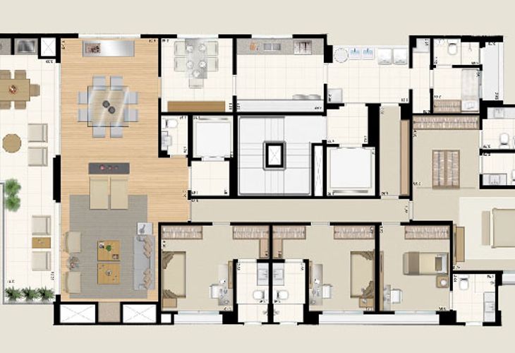 Apartamento à venda com 4 quartos, 266m² - Foto 6