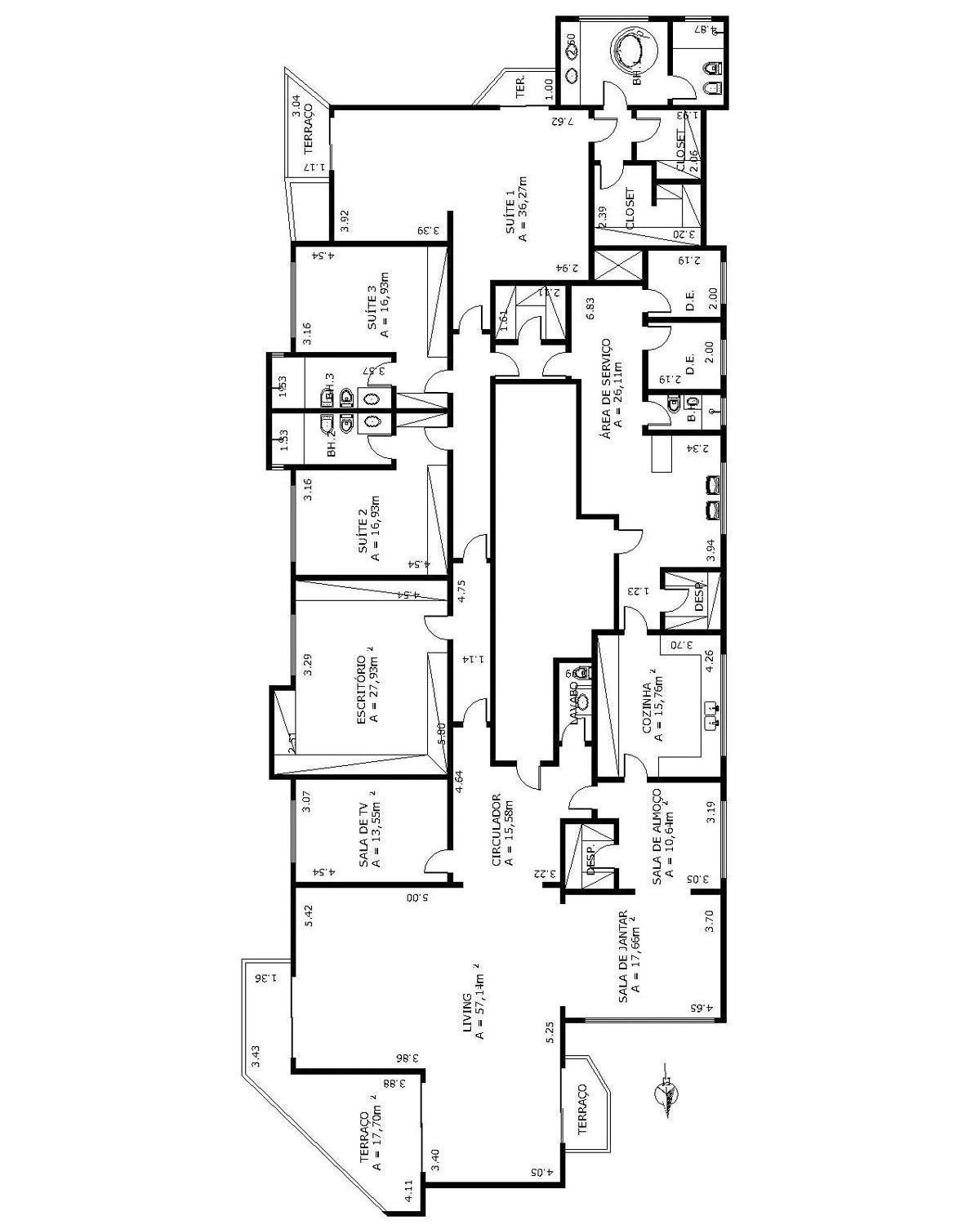 Apartamento à venda com 4 quartos, 385m² - Foto 2