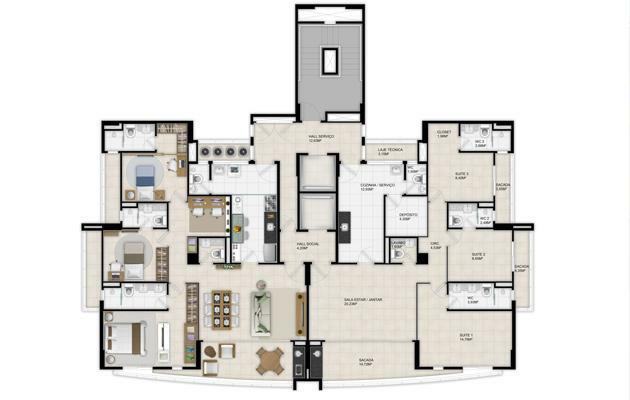 Apartamento à venda com 3 quartos, 132m² - Foto 18