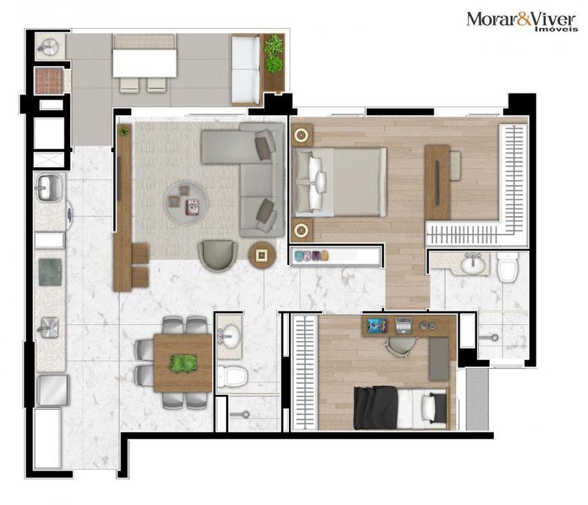 Apartamento à venda com 3 quartos, 81m² - Foto 44