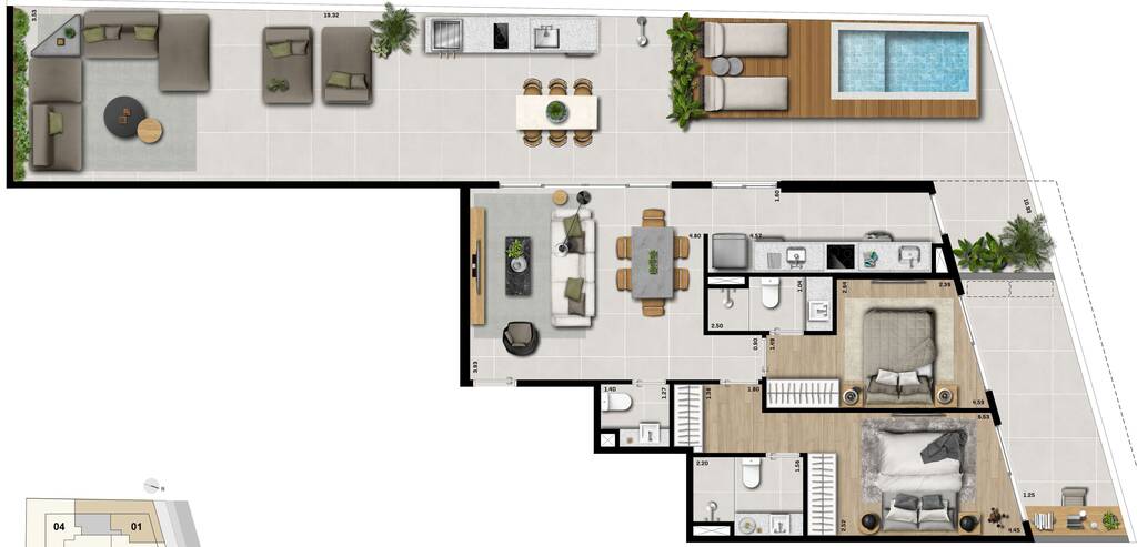 Apartamento à venda com 2 quartos, 10244m² - Foto 13