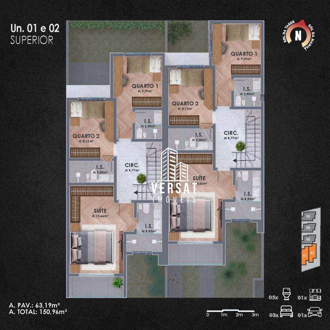 Sobrado, 3 quartos, 150 m² - Foto 5