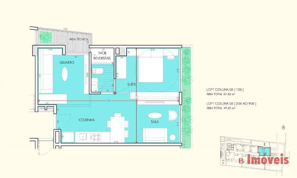 Apartamento à venda com 2 quartos, 51m² - Foto 12