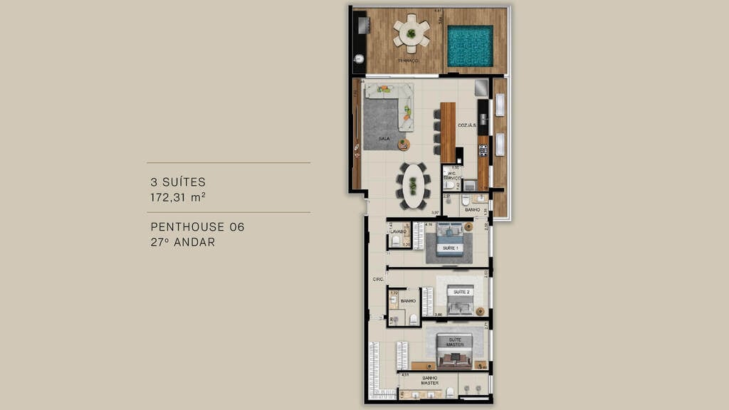 Apartamento, 3 quartos, 261 m² - Foto 30