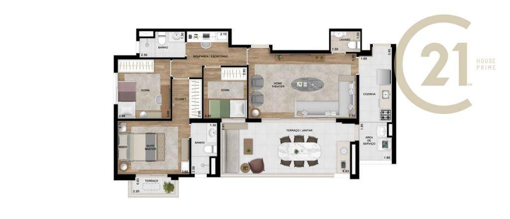 Apartamento à venda com 2 quartos, 105m² - Foto 43