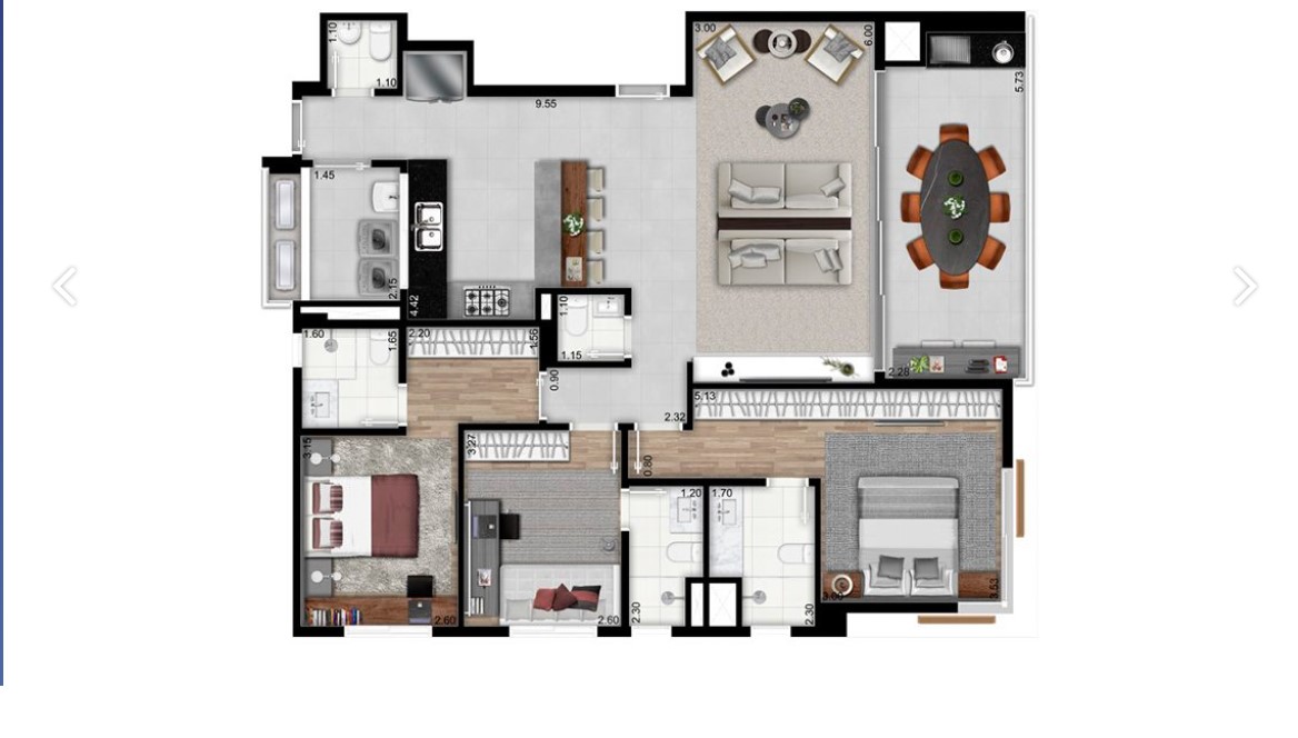 Apartamento à venda com 3 quartos, 152m² - Foto 7