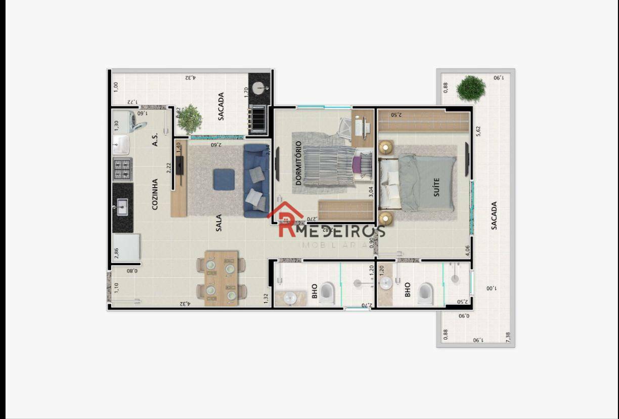 Apartamento à venda com 2 quartos, 71m² - Foto 13