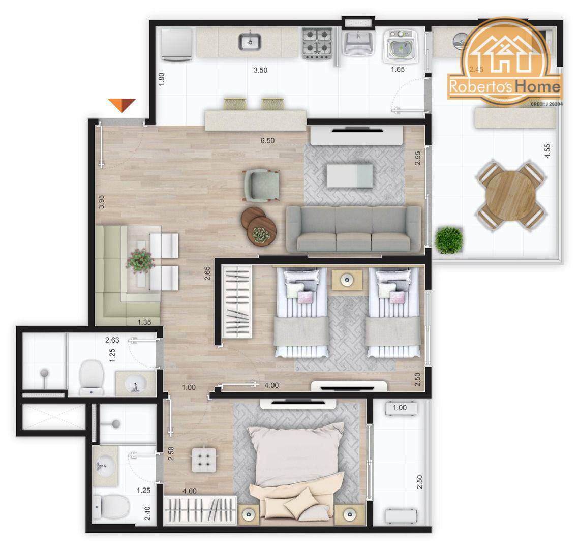 Apartamento à venda com 2 quartos, 80m² - Foto 5