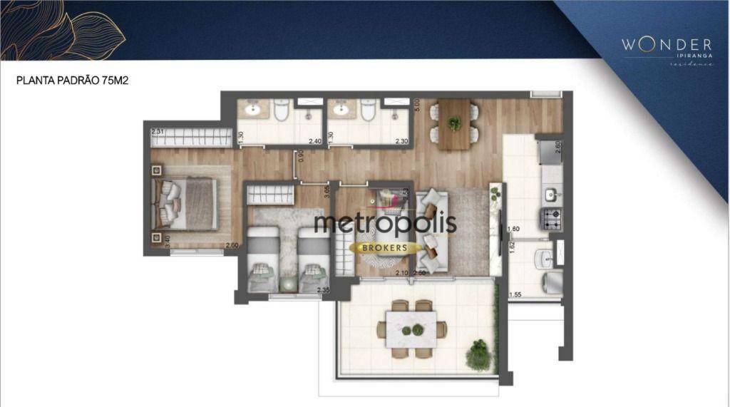 Apartamento à venda com 3 quartos, 75m² - Foto 16