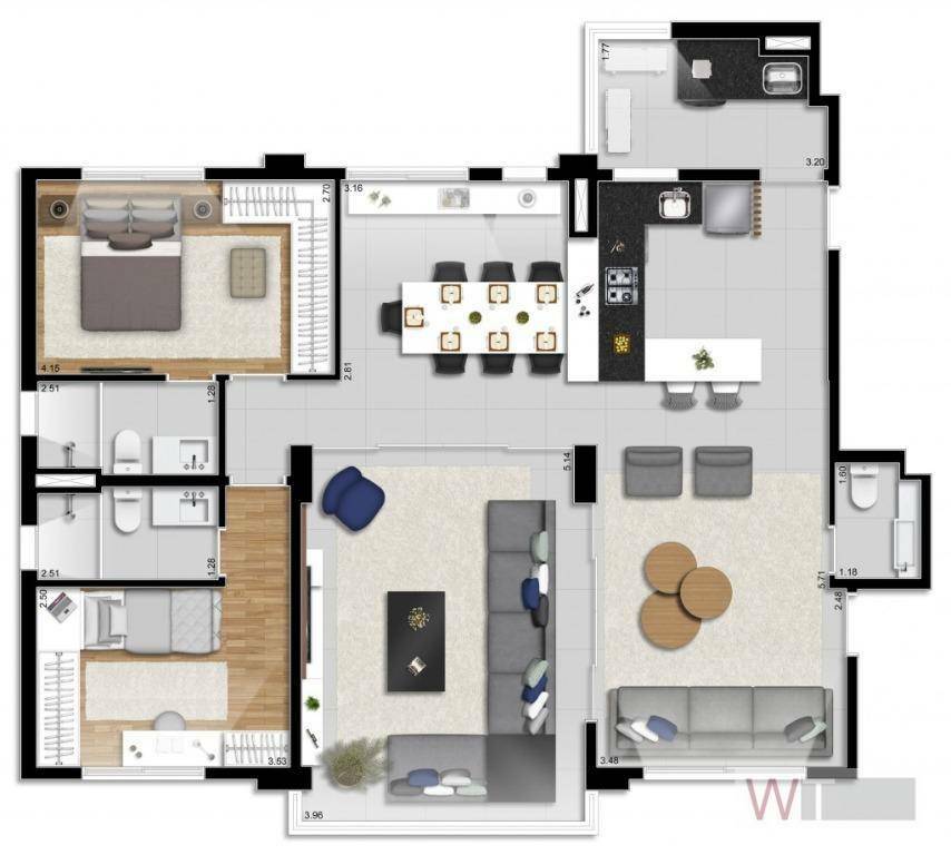 Apartamento à venda com 3 quartos, 113m² - Foto 13