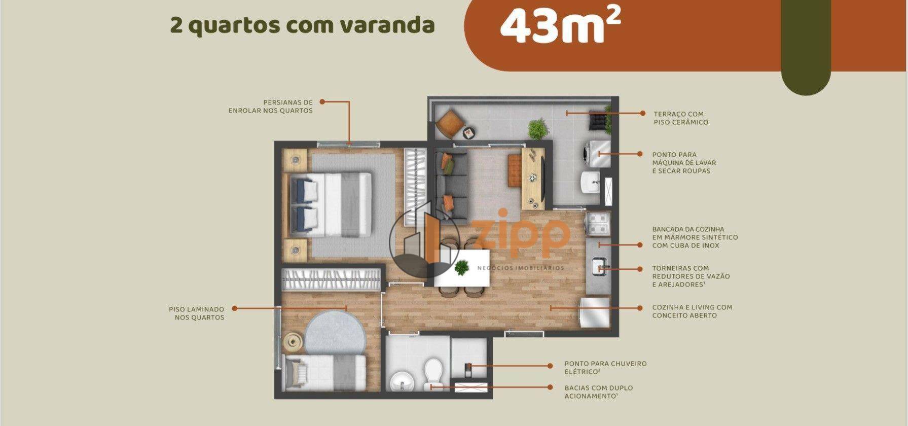 Apartamento à venda com 2 quartos, 37m² - Foto 15