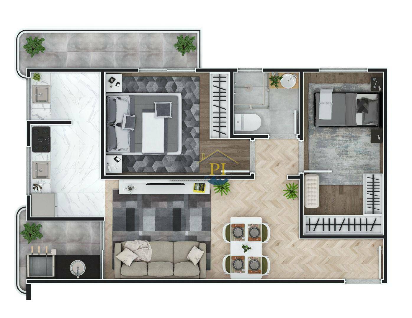 Apartamento à venda com 2 quartos, 53m² - Foto 18