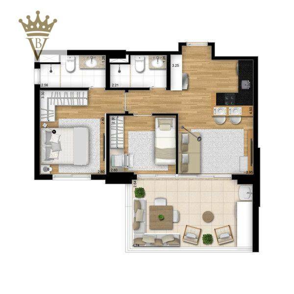 Apartamento à venda com 2 quartos, 58m² - Foto 15