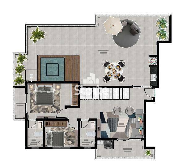 Apartamento à venda com 2 quartos, 67m² - Foto 5