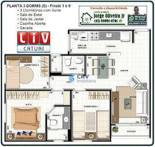 Apartamento para alugar com 3 quartos, 63m² - Foto 36