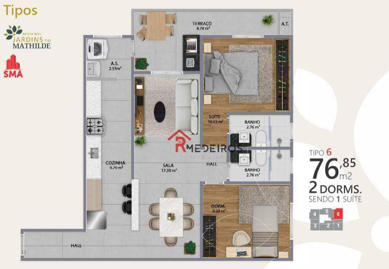 Apartamento à venda com 2 quartos, 76m² - Foto 16