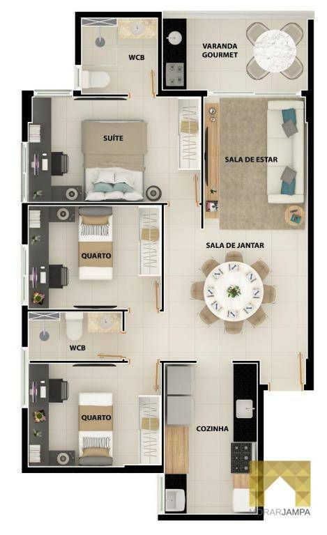 Apartamento à venda com 3 quartos, 82m² - Foto 51