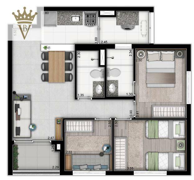 Apartamento à venda com 3 quartos, 68m² - Foto 20