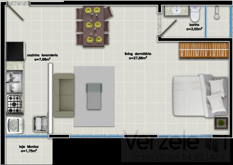 Apartamento à venda com 1 quarto, 45m² - Foto 12