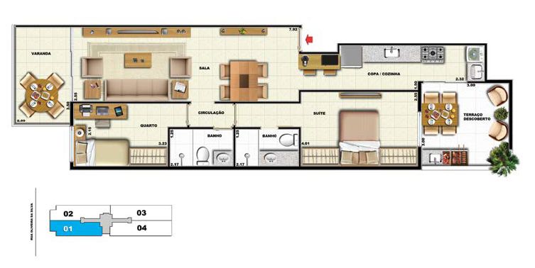 Apartamento à venda com 2 quartos, 77m² - Foto 10