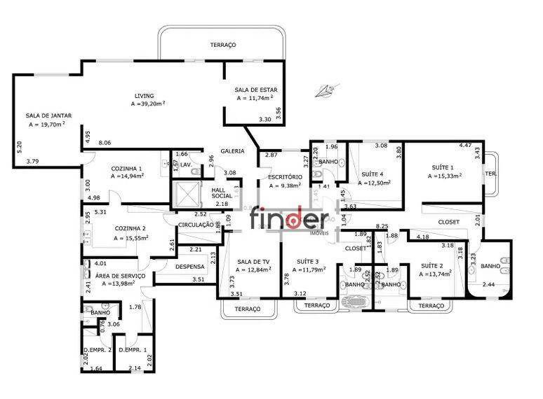 Apartamento à venda com 3 quartos, 377m² - Foto 35