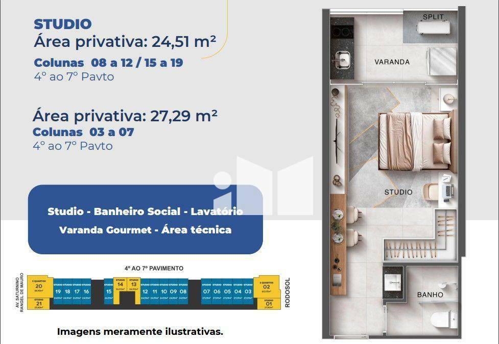 Apartamento à venda com 1 quarto, 28m² - Foto 27