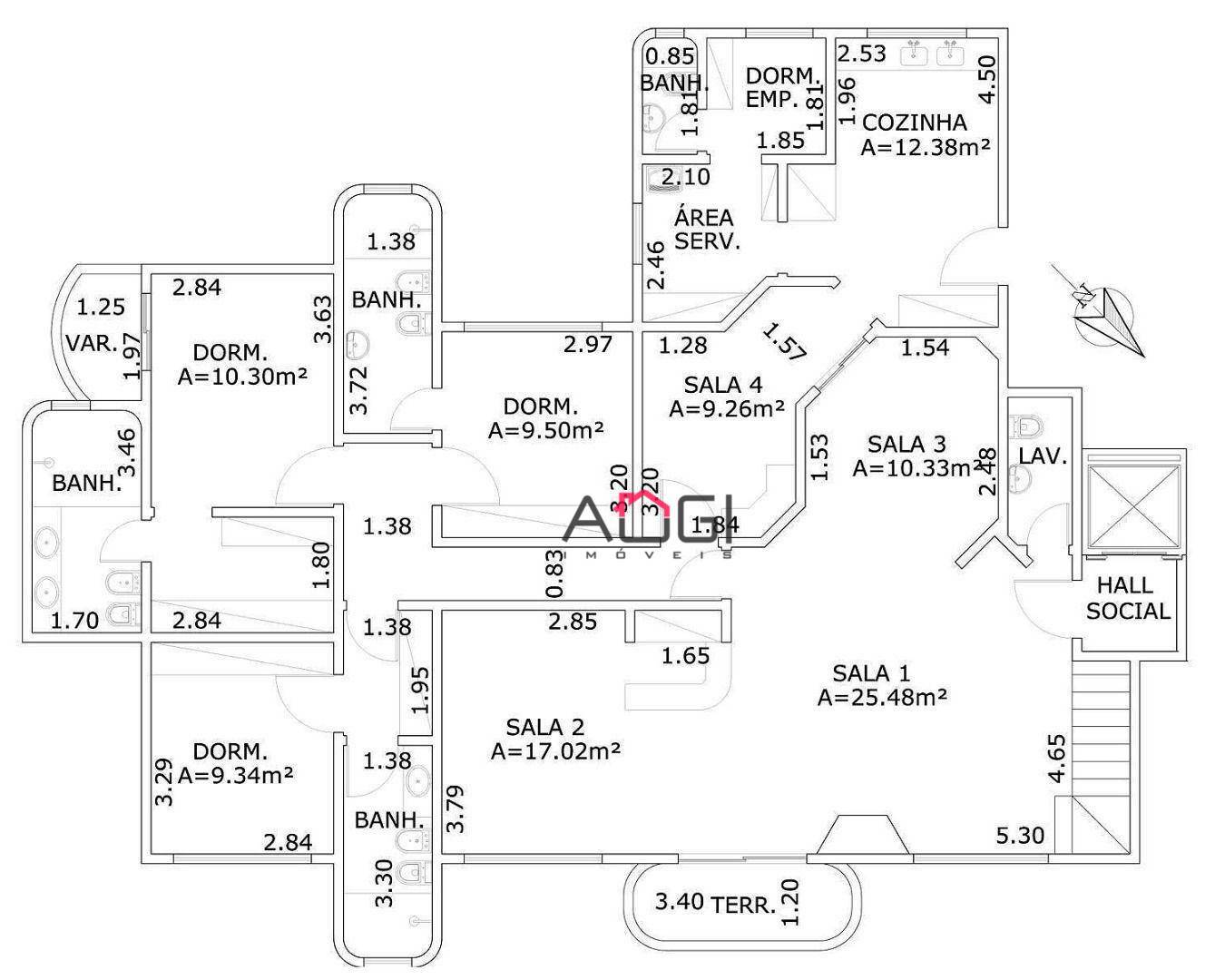 Apartamento à venda com 4 quartos, 182m² - Foto 28