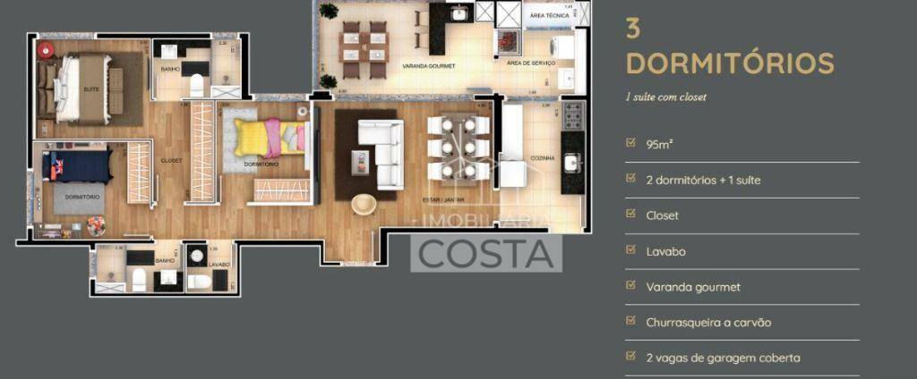 Apartamento, 2 quartos, 95 m² - Foto 4