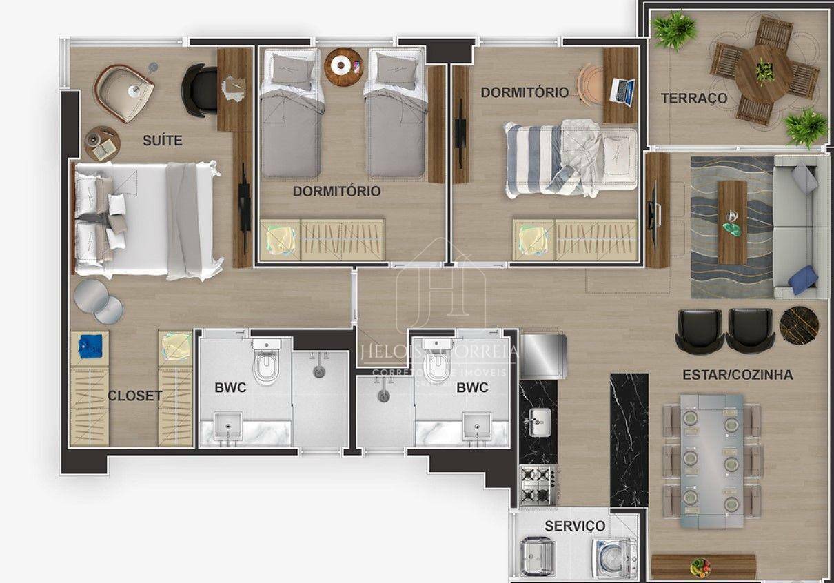 Apartamento à venda com 3 quartos, 79m² - Foto 13