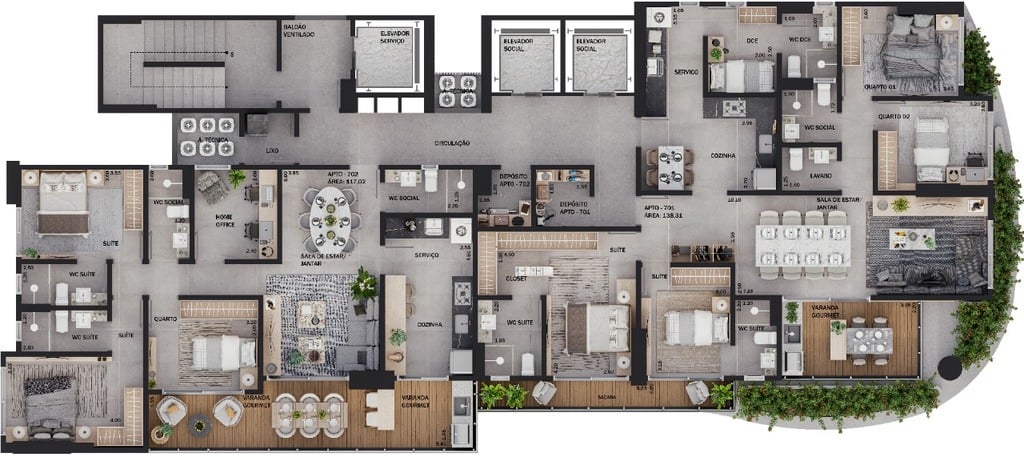 Apartamento à venda com 3 quartos, 7864m² - Foto 17