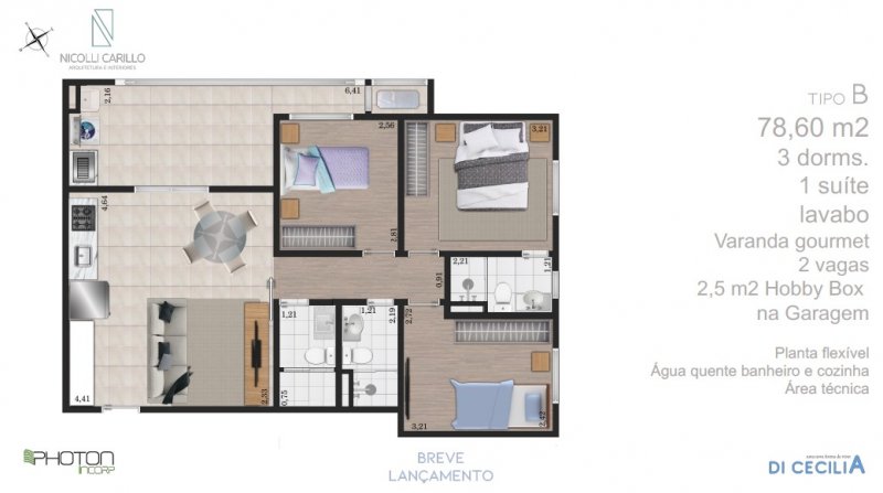 Apartamento, 3 quartos, 80 m² - Foto 45