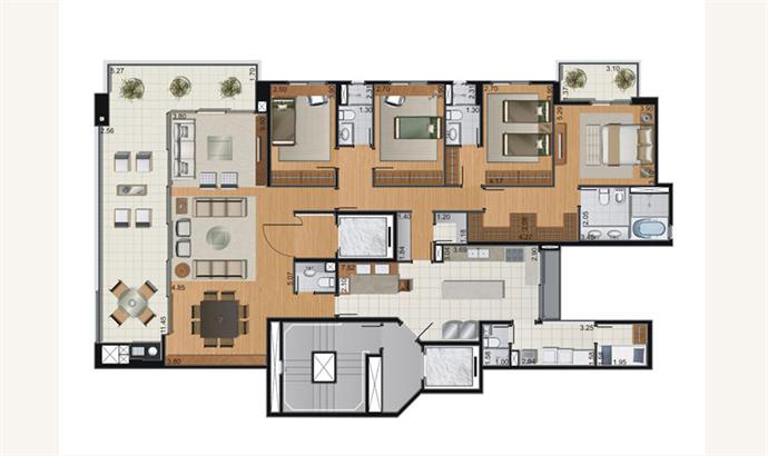 Apartamento à venda com 4 quartos, 234m² - Foto 15