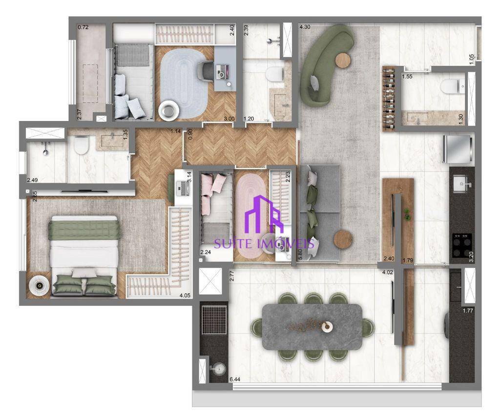 Apartamento à venda com 2 quartos, 63m² - Foto 24